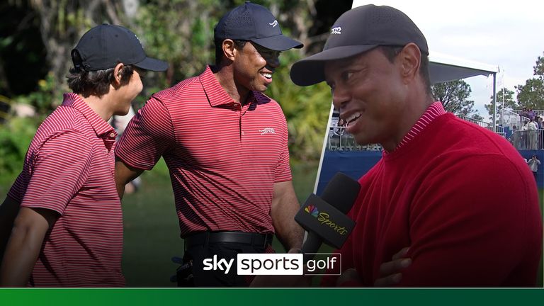 Tiger Woods praised his son Charlie Woods on making hole-in-one at the PNC Championship, saying it's one of the highlights the duo have had.